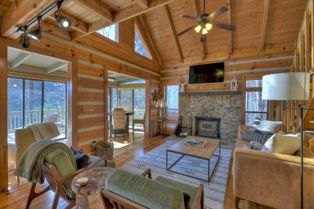 Waywish Waterfront Cabin In Blue Ridge Mountains ภายนอก รูปภาพ