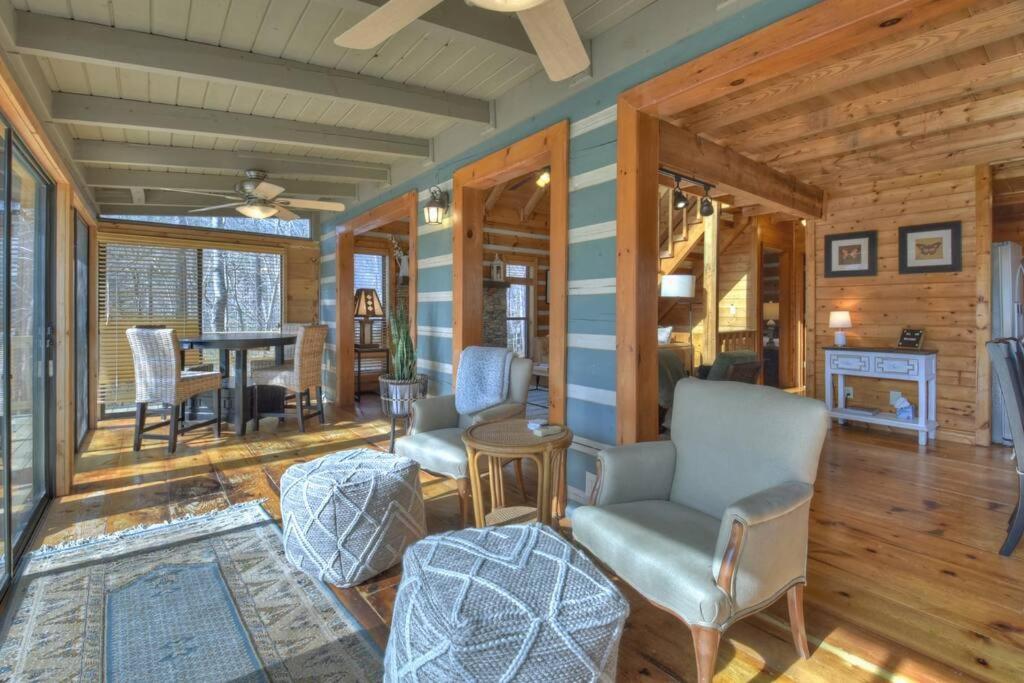 Waywish Waterfront Cabin In Blue Ridge Mountains ภายนอก รูปภาพ