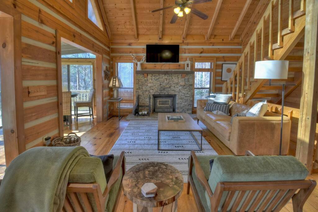 Waywish Waterfront Cabin In Blue Ridge Mountains ภายนอก รูปภาพ
