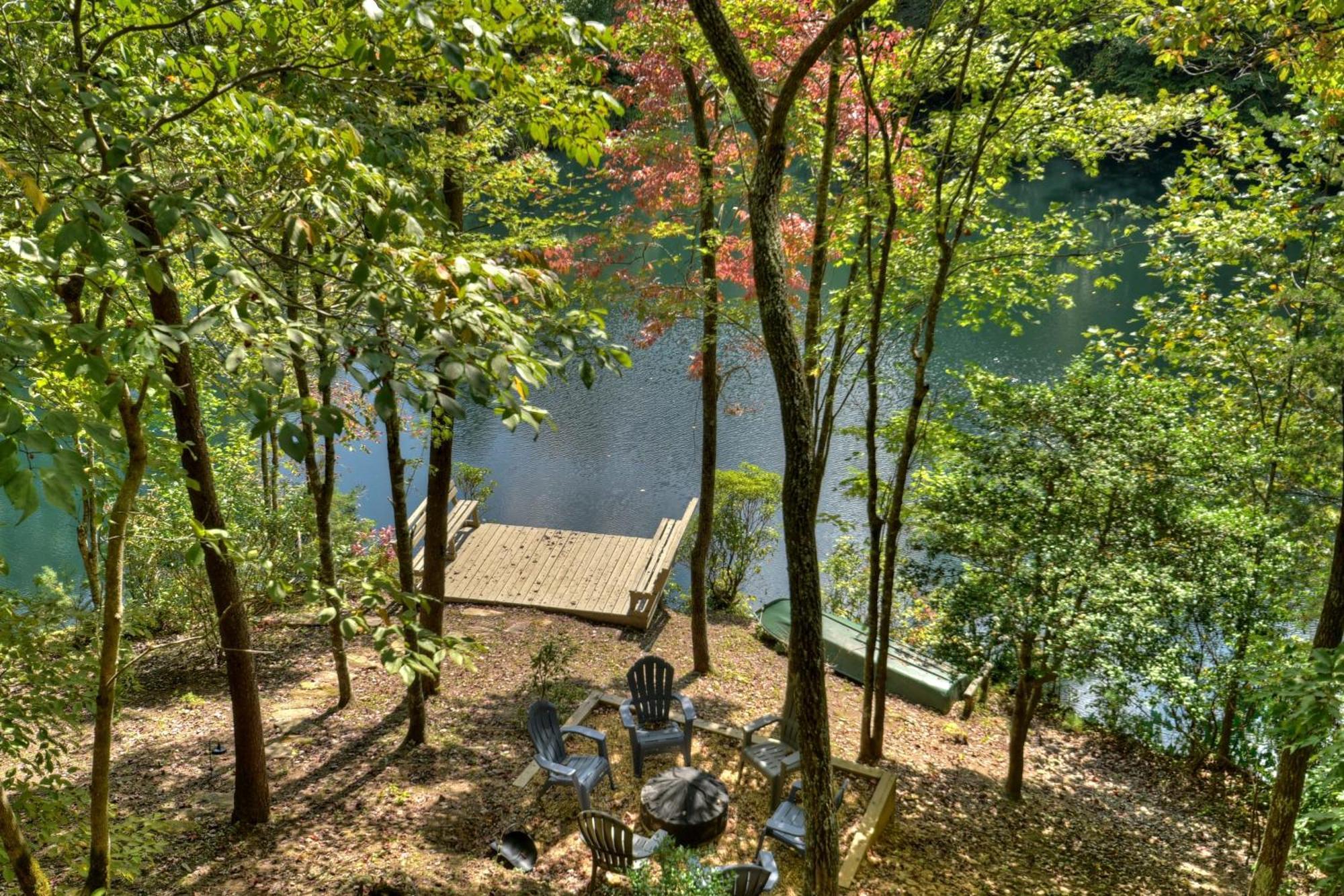 Waywish Waterfront Cabin In Blue Ridge Mountains ภายนอก รูปภาพ